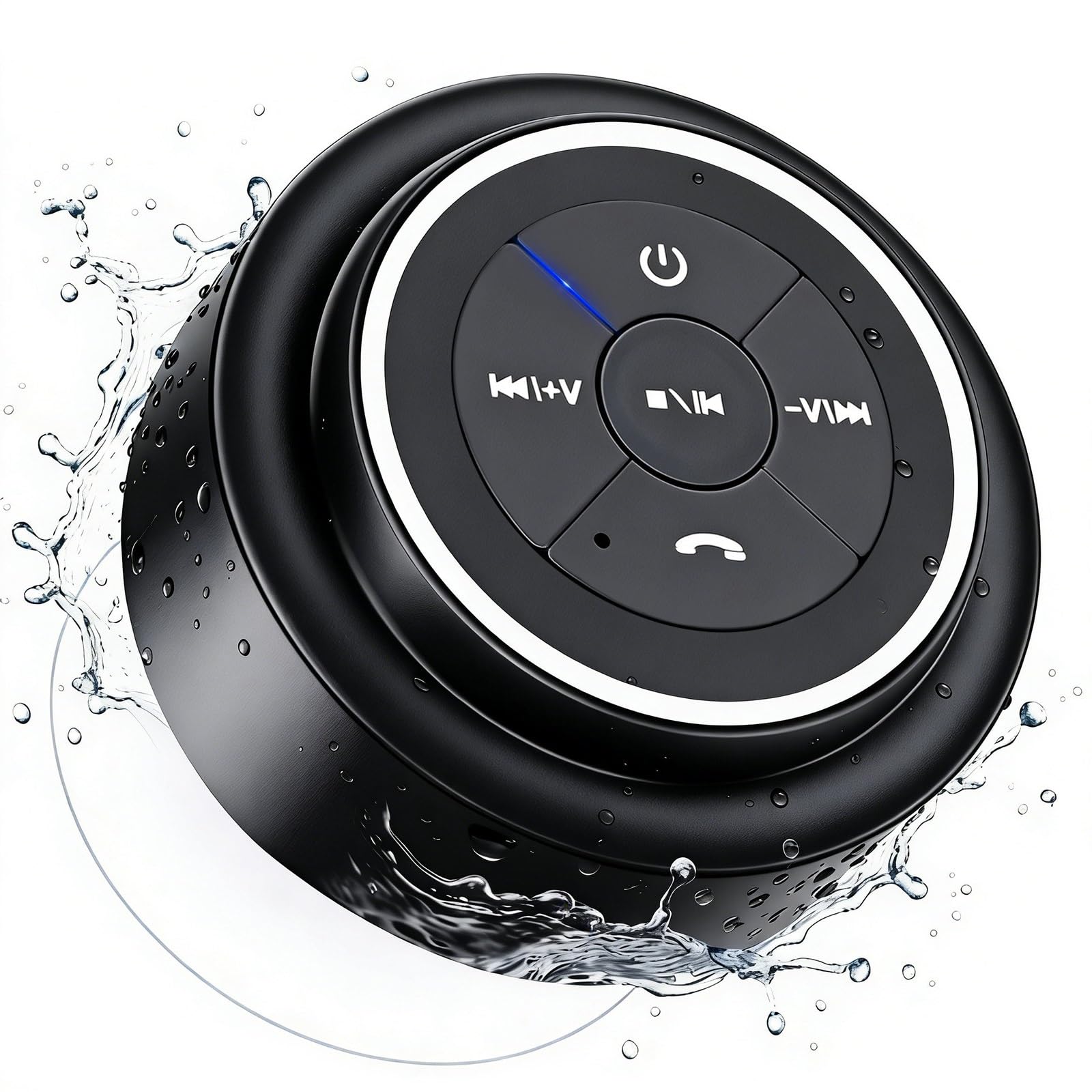 HAISSKY Bluetooth Shower Speakers, Portable Wireless Speaker with Suction Cup, IP67 Waterproof Speaker Pairs Easily to Phones, Tablets, Computer, Gift for Men & Women