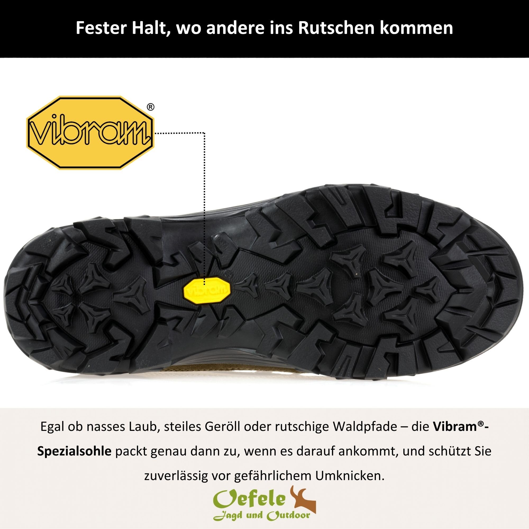 La Chasse® Leichter Pirschstiefel & Jagdstiefel Ancona oliv – Wasserdicht mit Membrane – Ideal für Trekking, Wandern & Outdoor