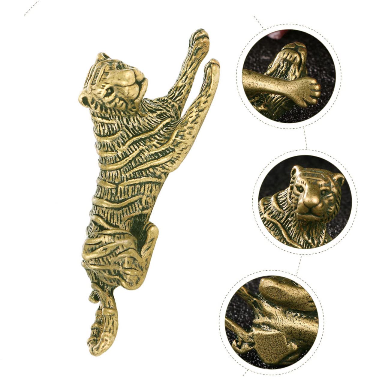 真鍮　ブラス 　オブジェ　虎　タイガー　金　ゴールド　金属　大型 Amazon.co.jp: BIUDECO ブラスタイガー ぬいぐるみ 金の虎の像