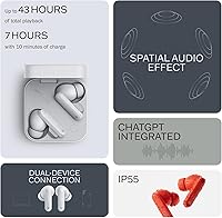 Vista 3 de CMF Buds Pro 2 Wireless Earbuds with Smart Dial, 50dB Hybrid Noise Cancelling Earbuds Wireless Bluetooth 5.3, 11mm Bass with LDAC, 6 Hi-Res Audio