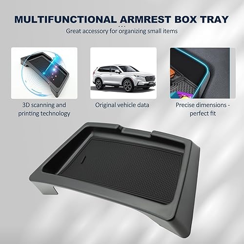 Miniatura 2 de Bandeja de almacenamiento para consola central Honda CR-V 2023 2023 compatible con Honda CRV 2023 2024 HybridEXEX-LLXSESportTouring, accesorios para