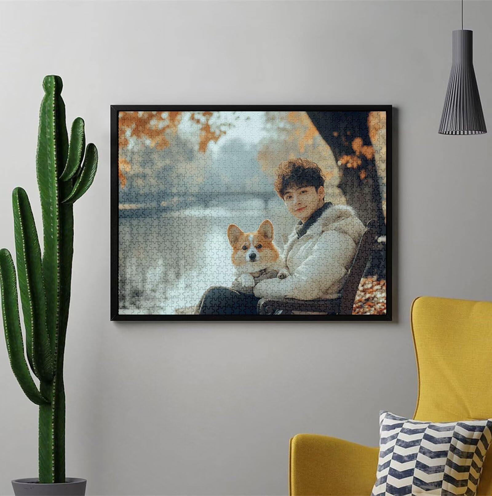 Puzzle Personalizado con Foto, Personalizada Rompecabezas Personalizado Diseña tu Logo Foto o Texto, Personalizado Navidad Halloween San Valentín Parejas Niños Familia Amigos C-52