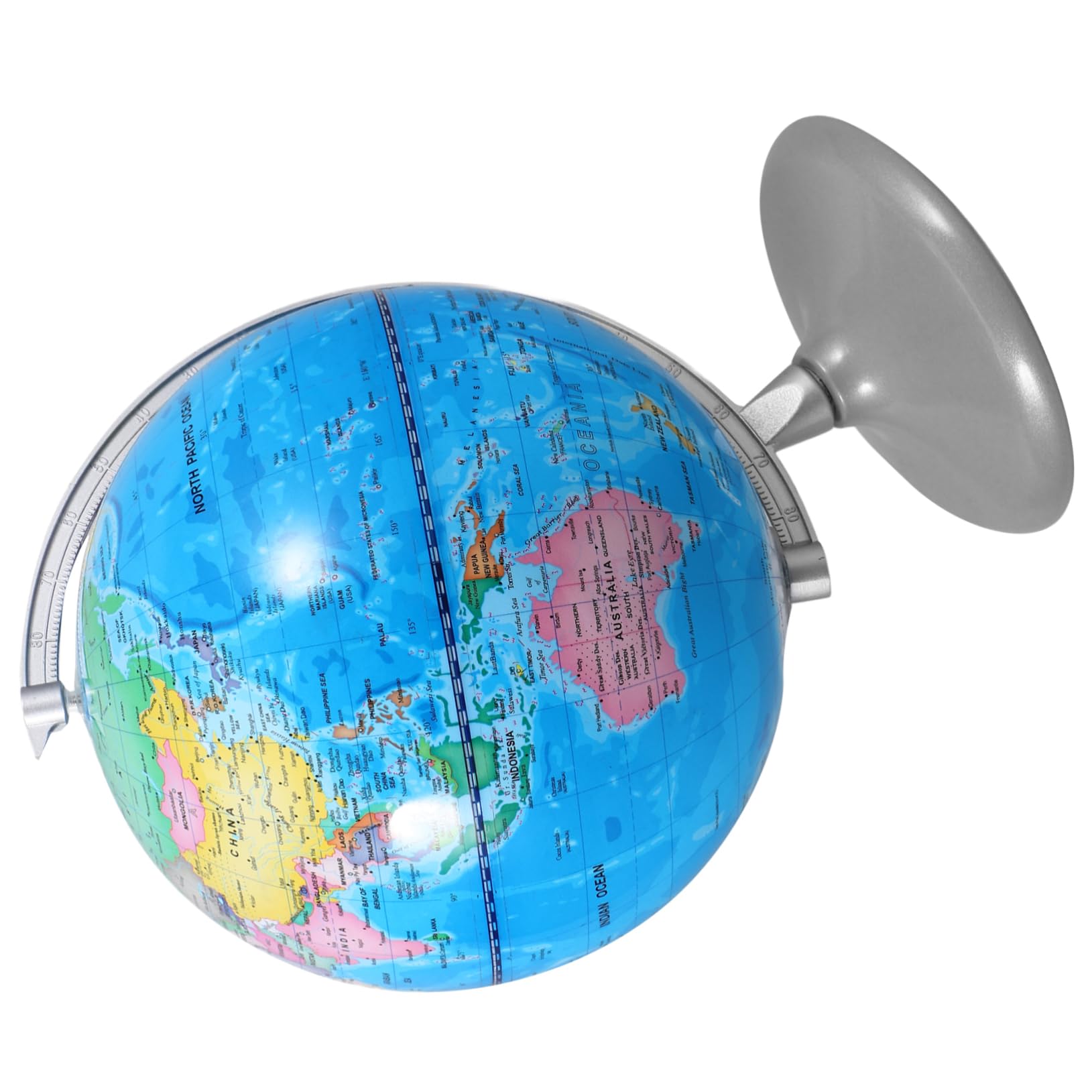 Globo Terráqueo de Mesa 20cm de Hierro para Niños y Estudiantes