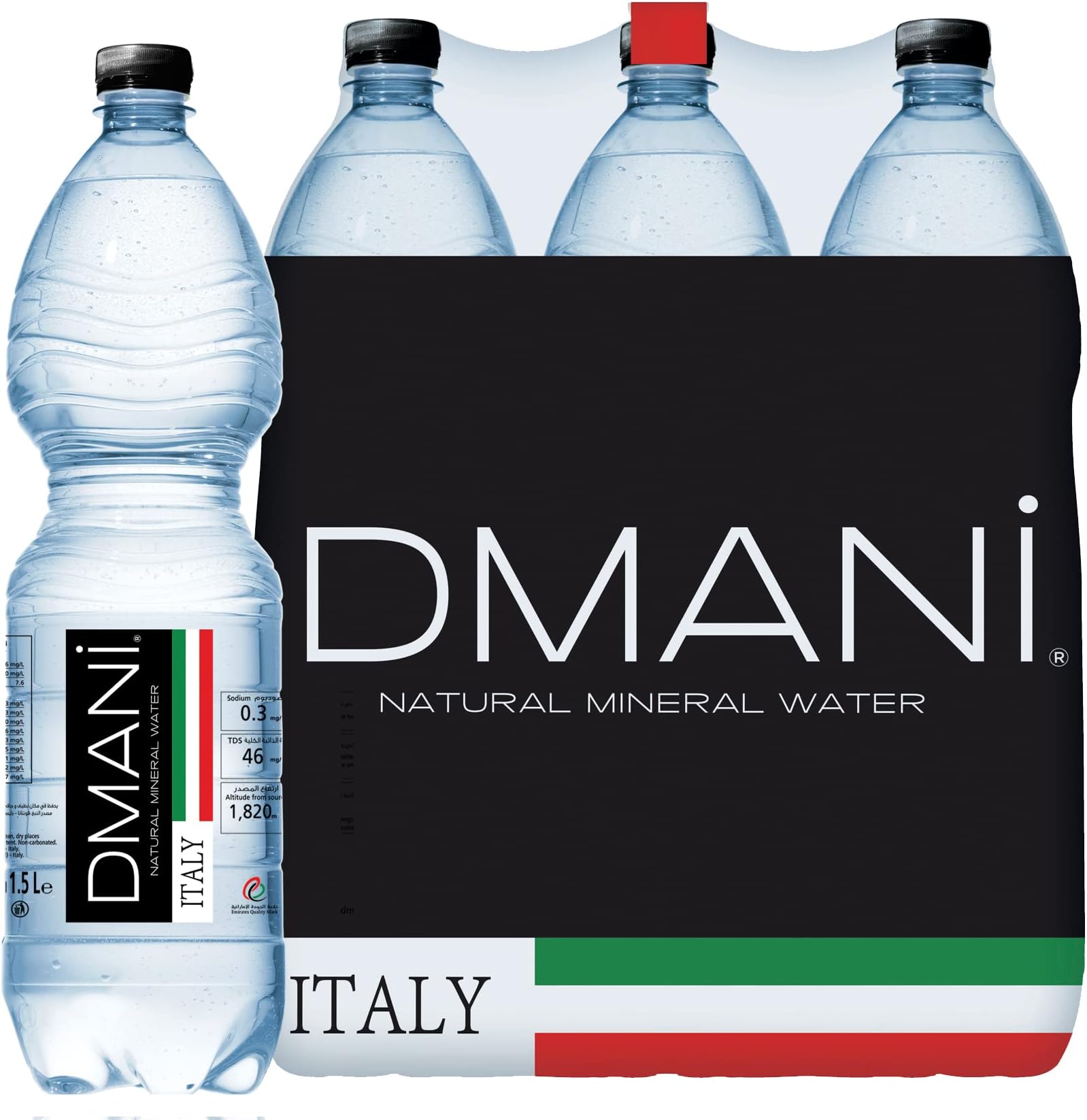 Dmani Water Natural Mineral 0.3 milliliters, 9000.0 millilitre, 6