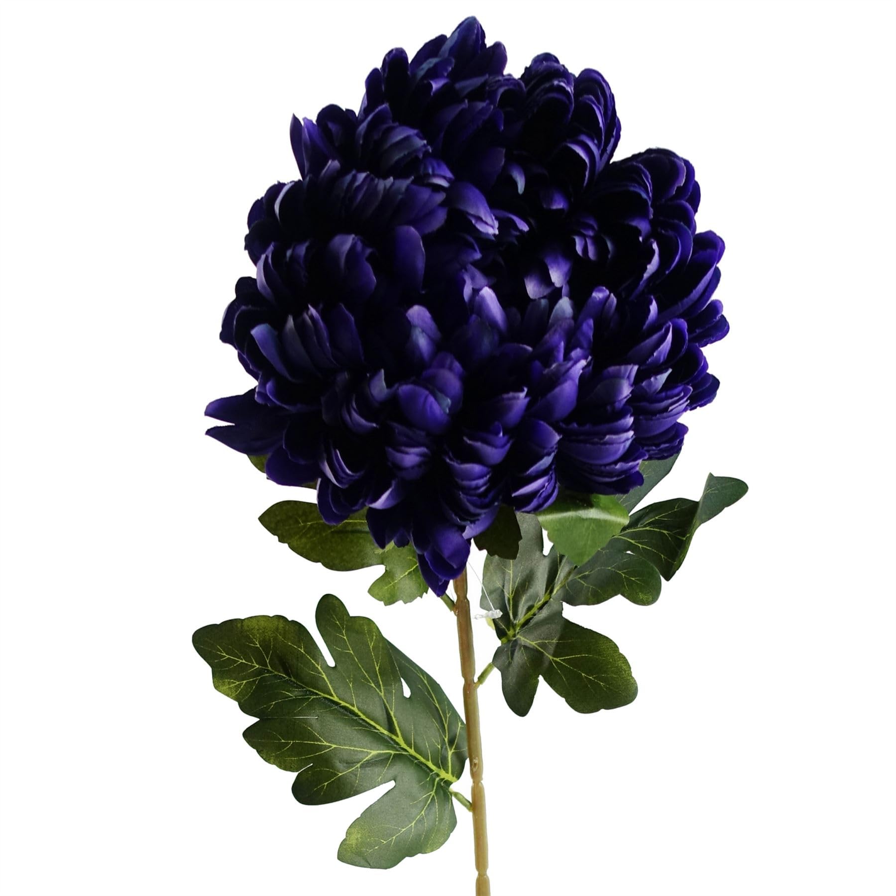 Leaf Design Artificial Chrysanthemum Stem Flowers