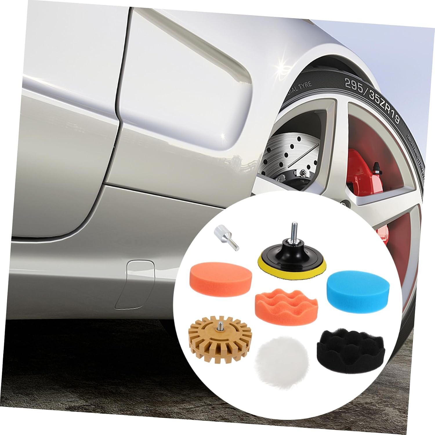 VILLCASE 8pcs Rubber Eraser Wheel Decal Removal Tool for Easy and Fast Sticker Removal for and Furniture and Efficient Adhesive Remover