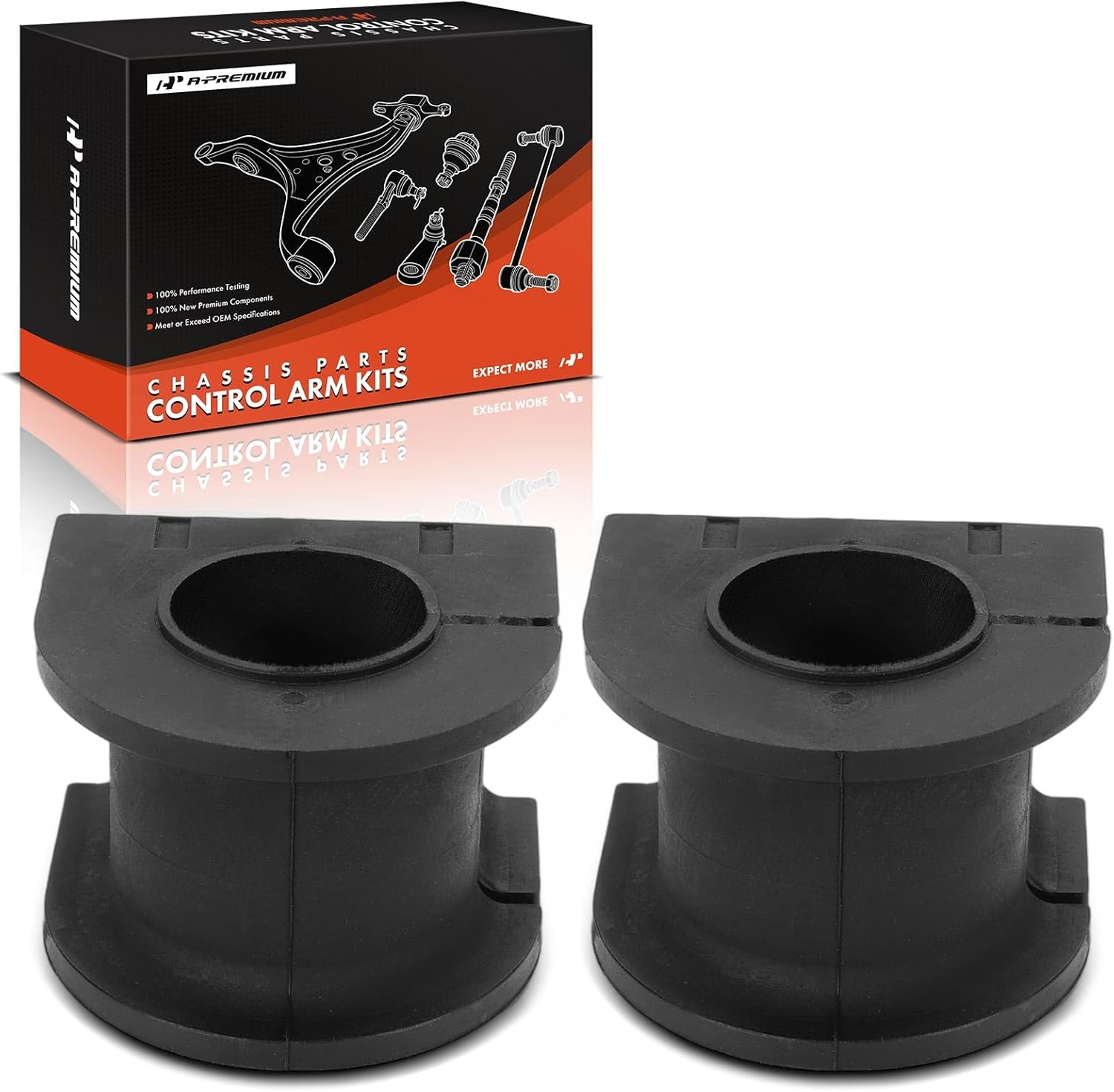 A-Premium 2 x Front to Frame Sway Bar Bushing Kit, Compatible with Toyota Tacoma 1998-2004, 27 mm Diameter Bar