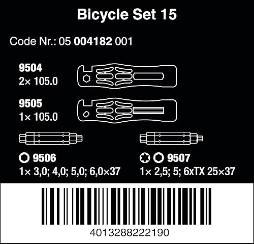 Wera 05004182001 Bicycle Set 15, Tyre Lever Set, 5 Pieces - 2