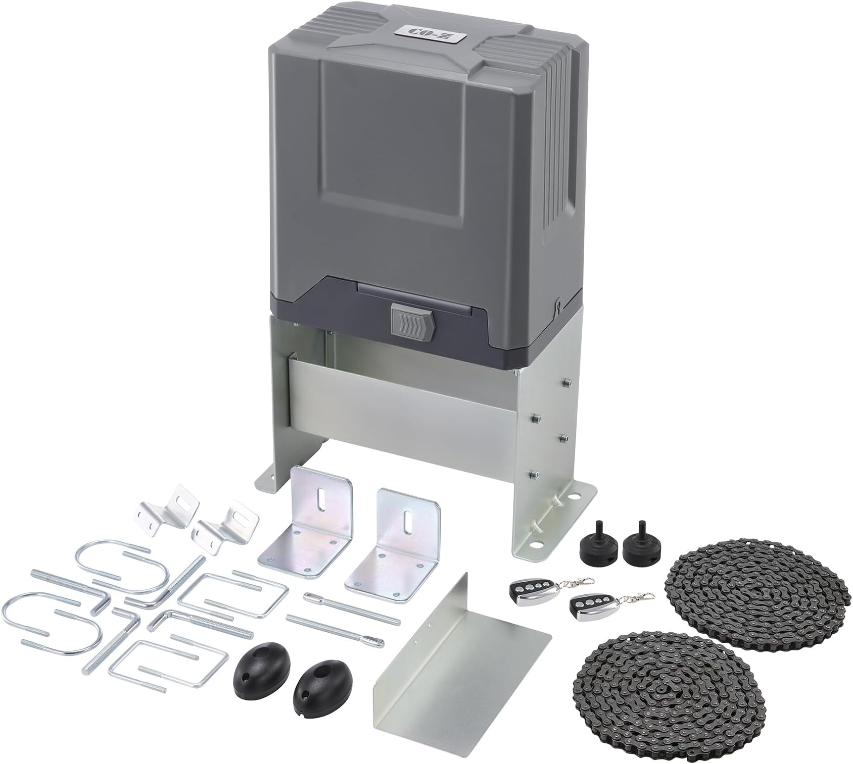 CO-Z 4400 lb Automatic Sliding Gate Opener with 2 Remote Controls, Electric Rolling Driveway Fence Slide Gate Motor, Complete Gate Operator Hardware Security System Kit for Sliding Gate Up to 40 Feet