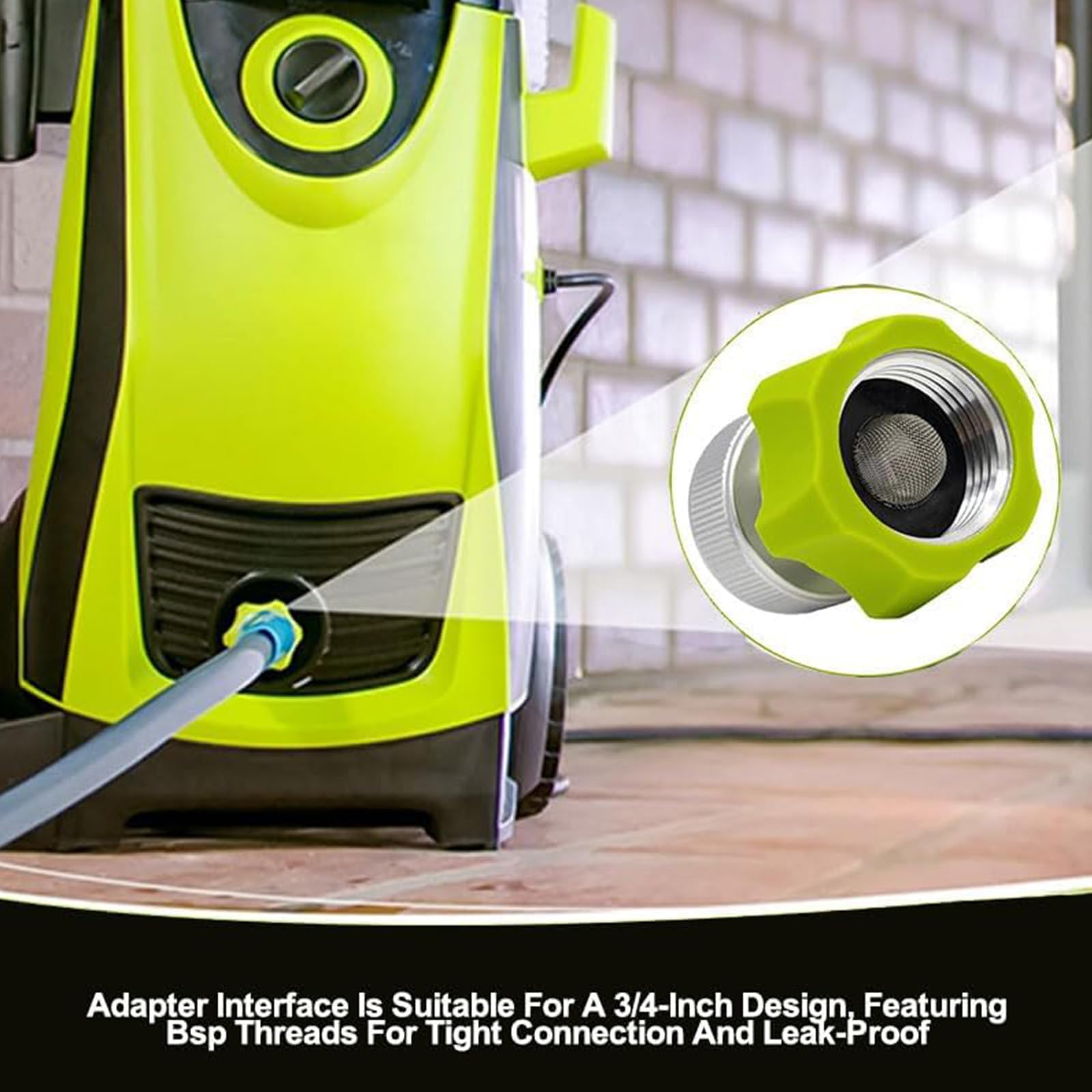 KKXXYQFC Adaptador de Manguera de Agua de Alta Resistencia, Conector Hembra de 3/4 Pulgadas para Lavadora a presión, conexión rápida, máquina de Limpieza de Alta presión, 2 uds.