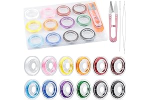 12-Roll 0.7 mm Elastic Bracelet String