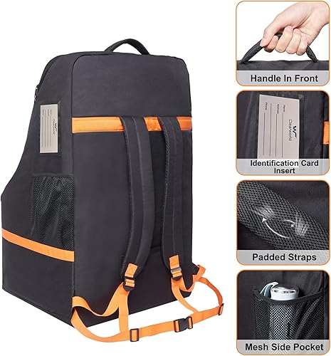 Miniatura 4 de Clearworld - Bolsa de viaje para asiento de automóvil para avión, mochila grande para asiento de automóvil, bolsa para asiento de automóvil, bolsa