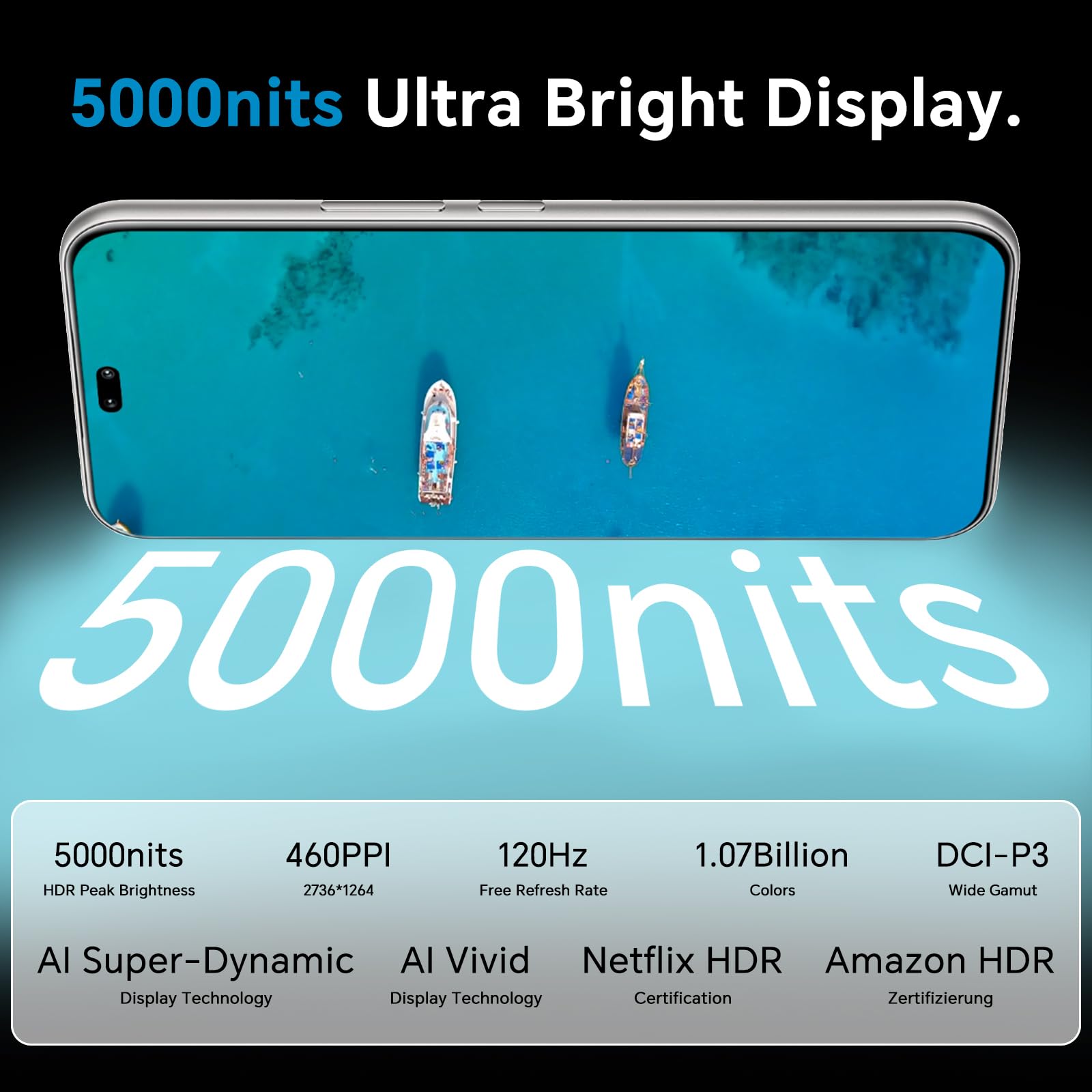 Honor Smartfon 5G 8GB 512GB, Dual SIM, Android 15, Czarny