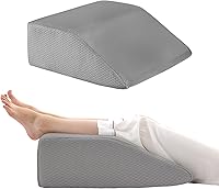 Vista 12 de Bedluxe Almohadas de elevación de piernas, almohadas de piernas para dormir, parte superior de espuma viscoelástica de gel refrescante, almohada