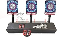 Vista 8 de Objetivo de disparo electrónico, reinicio automático, objetivo de puntuación digital para pistola de juguete, juguetes de regalo para niños, niñas