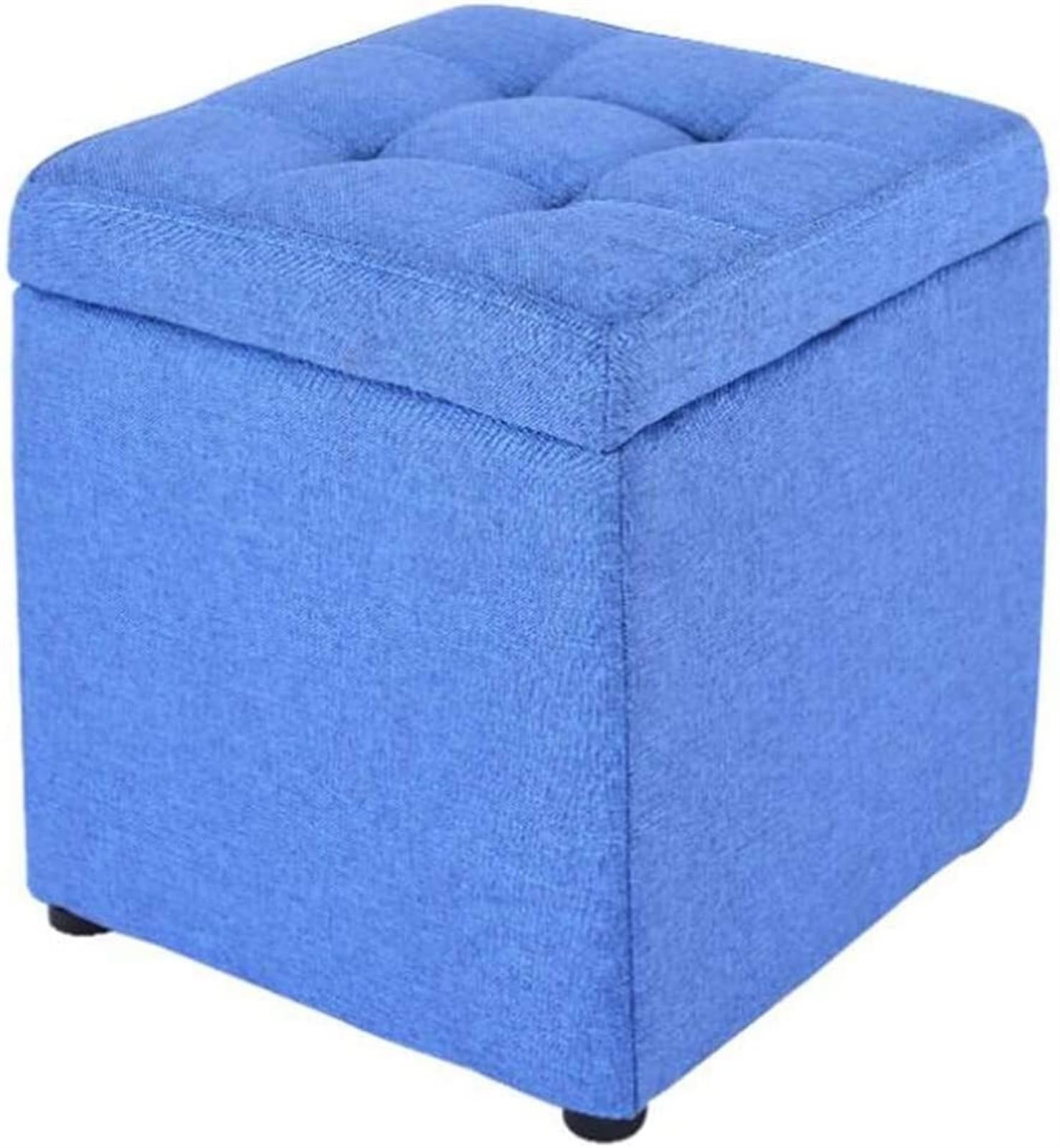 Repose-pieds cube bleu pour le lit et la chambre des adultes : créez un coin détente