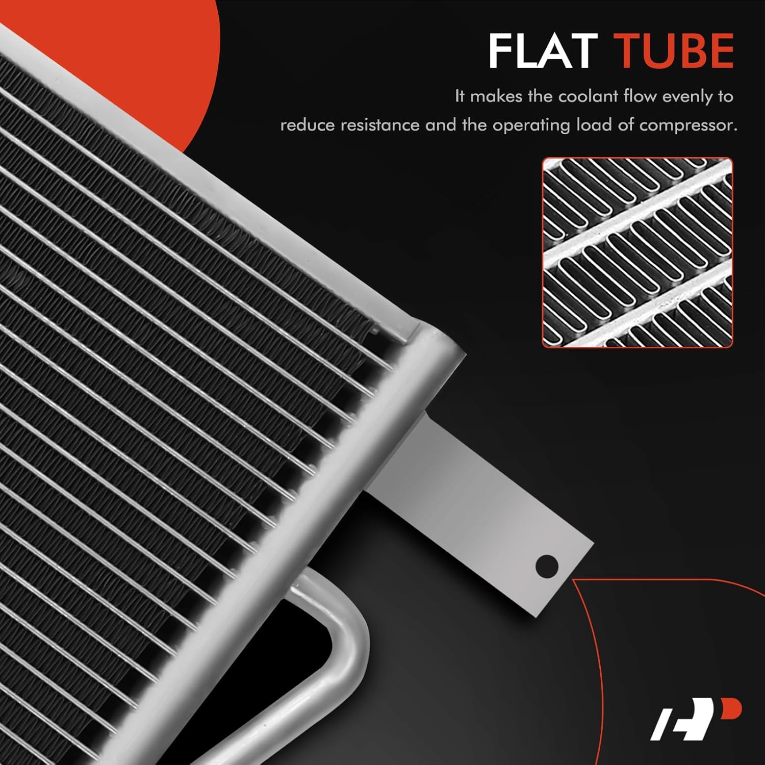 A-Premium A/C Condenser Compatible with 2008-2010 Ford F-250 F-350 F-450 F-550 Super Duty V8 6.4L