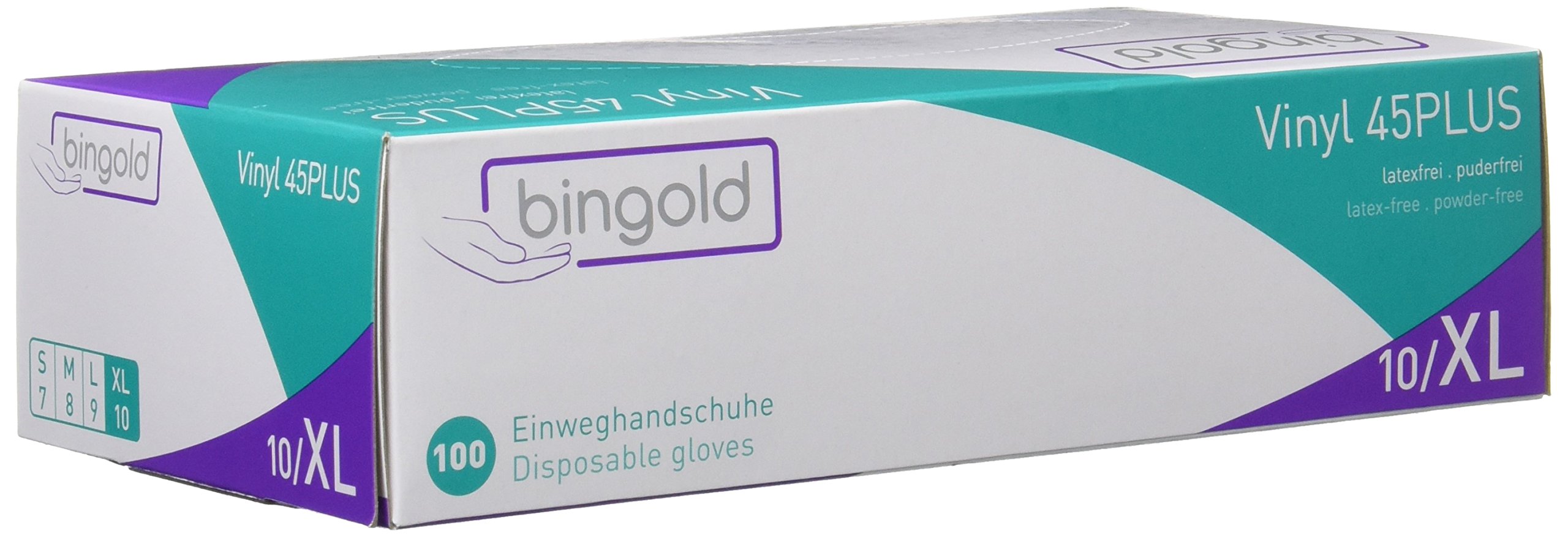 Einmalhandschuhe Vinyl 45PLUS transparent, Größe XL, 10x100-er Pack