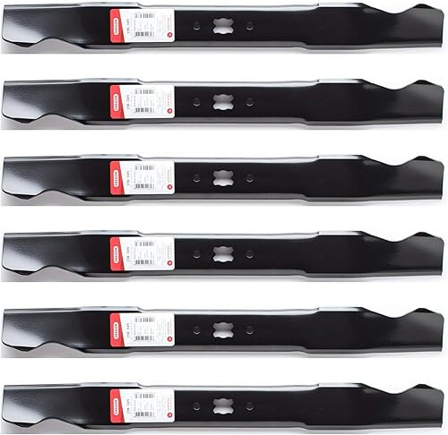 Oregon 6PK 198-049 Cuchillas de mantillo para MTD Cub Cadet Troy-Bilt 742-0741 942-0741 de 21"