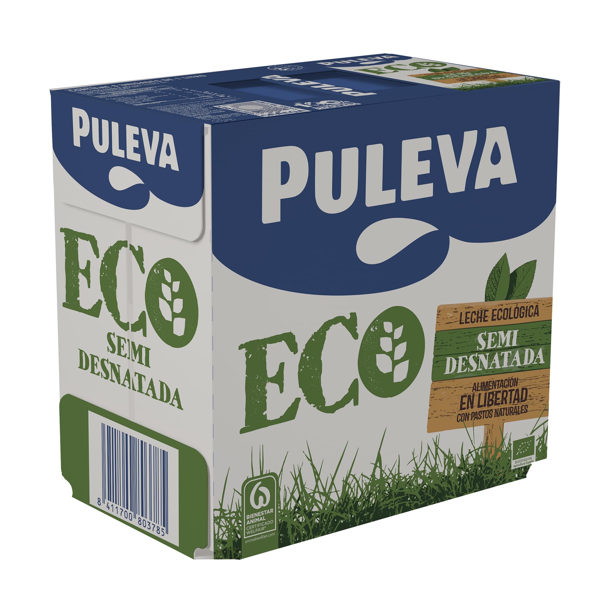 Puleva Leche Ecológica Semidesnatada BIO Pack 6 x 1L