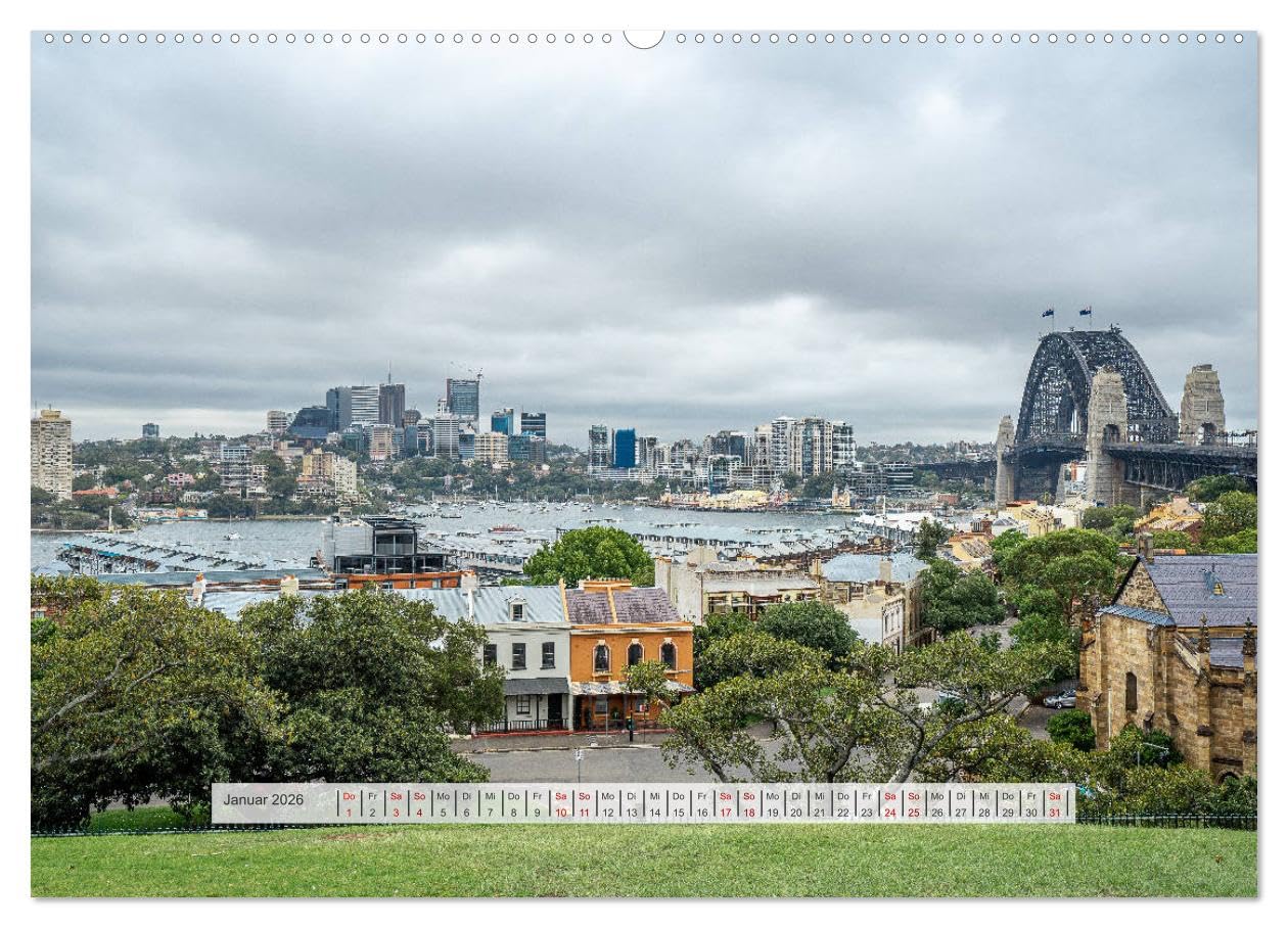 Sydney - Australien (hochwertiger Premium Wandkalender 2026 DIN A2 quer), Kunstdruck in Hochglanz: Australiens Metropole am Südpazifik (CALVENDO Orte)