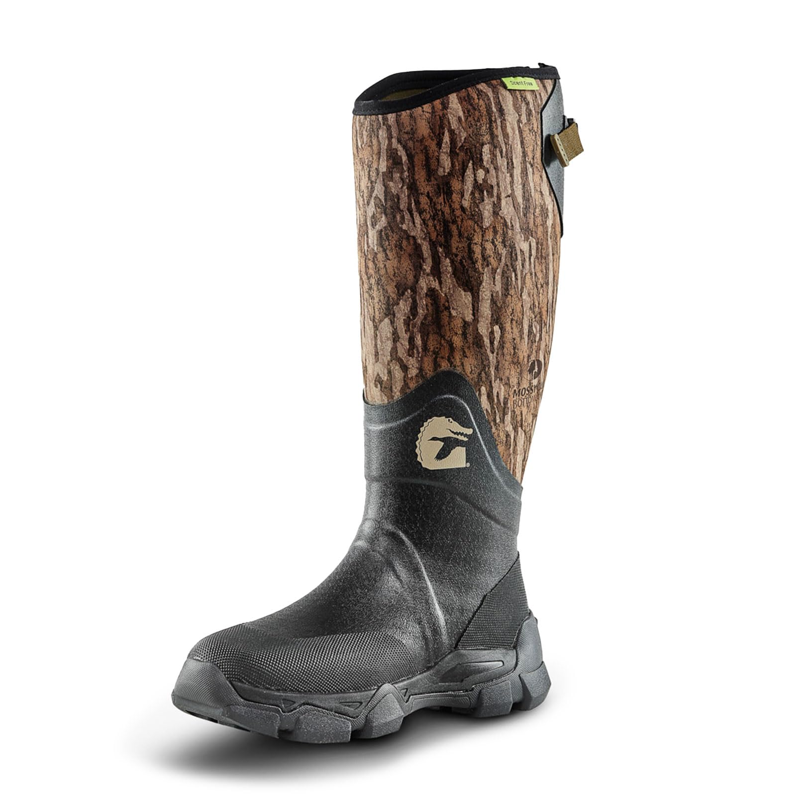 Gator Waders Men's Omega Hunting Durable Lightweight Insulated Boots with Warm Fleece Lining, Mossy Oak Bottomland, 12