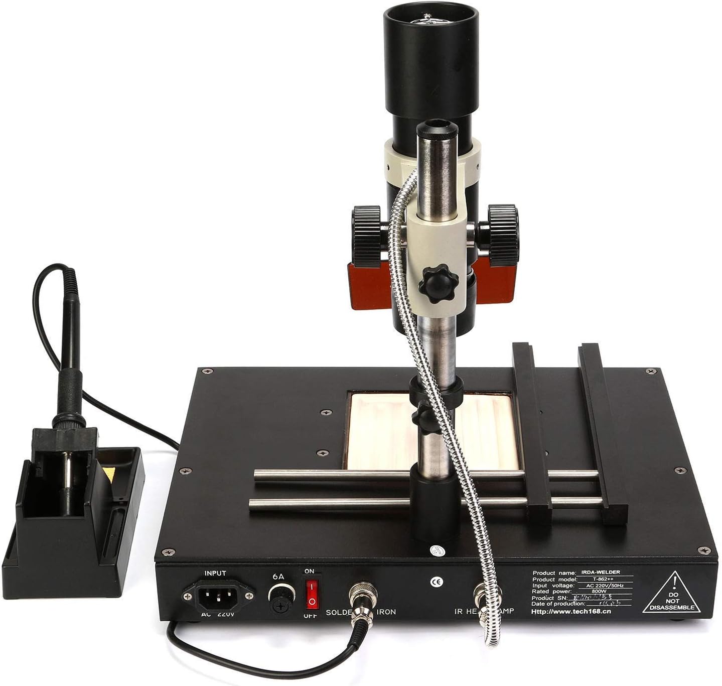 New T862++ BGA Rework Station Infrared IRDA Welder Soldering Welding Machine US Stock
