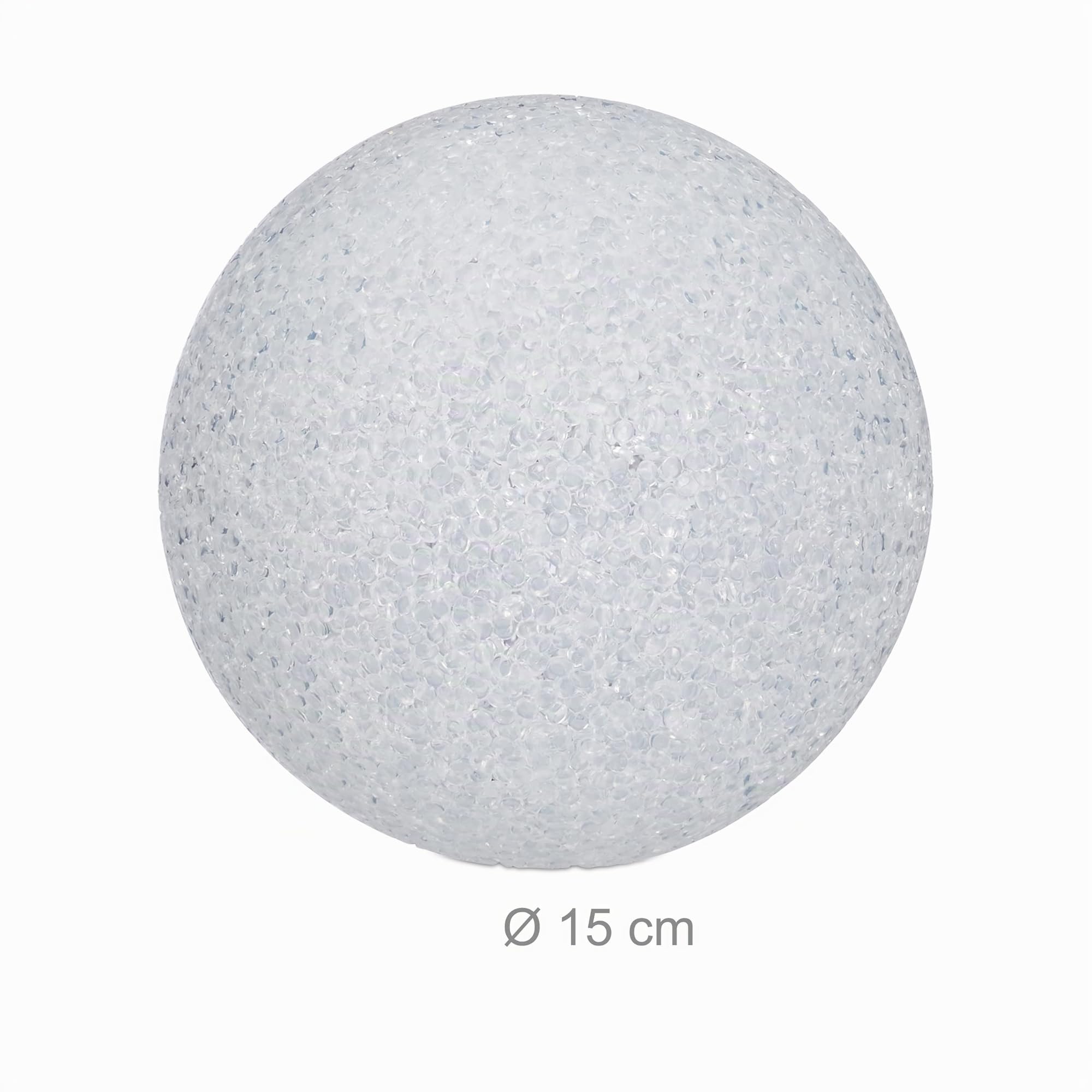 Relaxdays 10x Luci a LED, a Forma Sferica, con Cambio di Colore, a Batteria, senza Cavo, Ambienti Interni, Ø 15 cm, Bianco