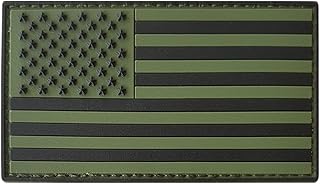 Olive Drab OD Multicam USA American Flag ISAF Morale PVC Rubber Hook Patch