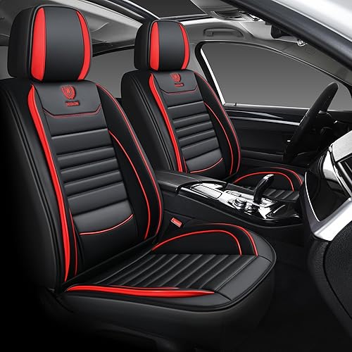 Juego completo de fundas de asiento de automóvil, fundas de asiento de cuero, fundas de asiento de automóvil para camiones, ajuste universal para la