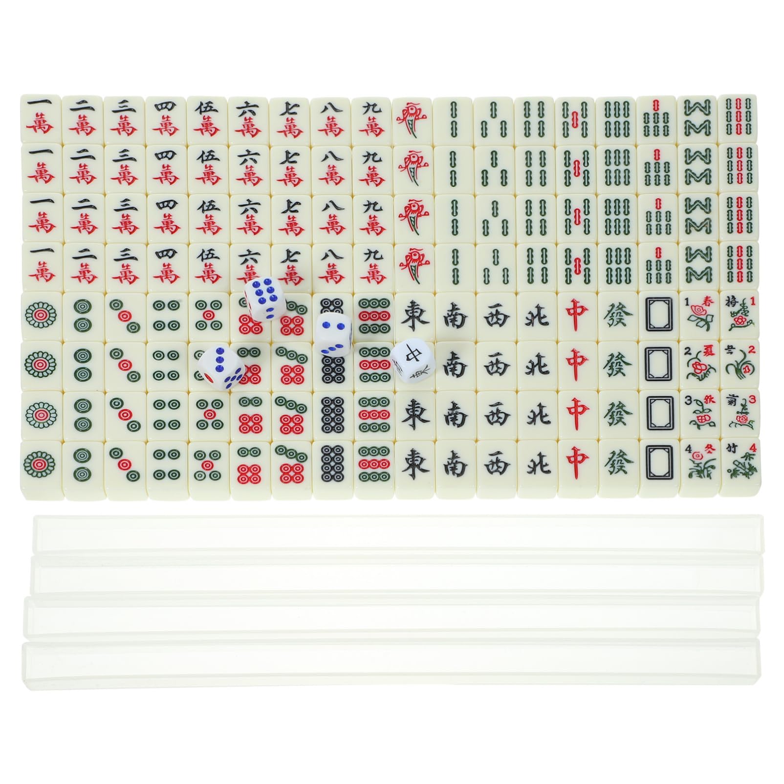 Supvox Mini-Mahjong-Set Party-reisespiel Mahjong-Set Reise-brettspiel-Familien-Spiel Kleines