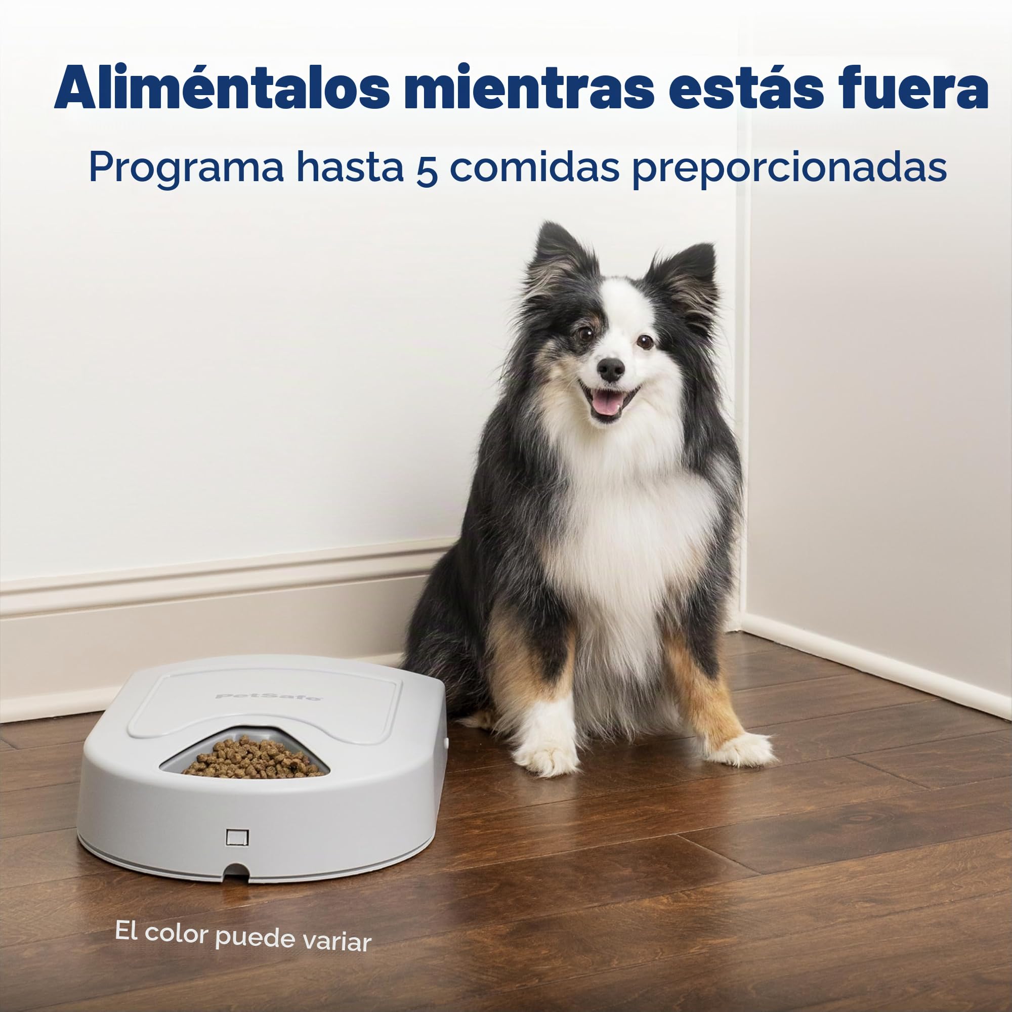 Comedero automático de 5 Comidas para Perros y Gatos PetSafe, dispensador de Alimentos, programar Comidas para Mascotas, Capacidad de 5 Tazas de alimento