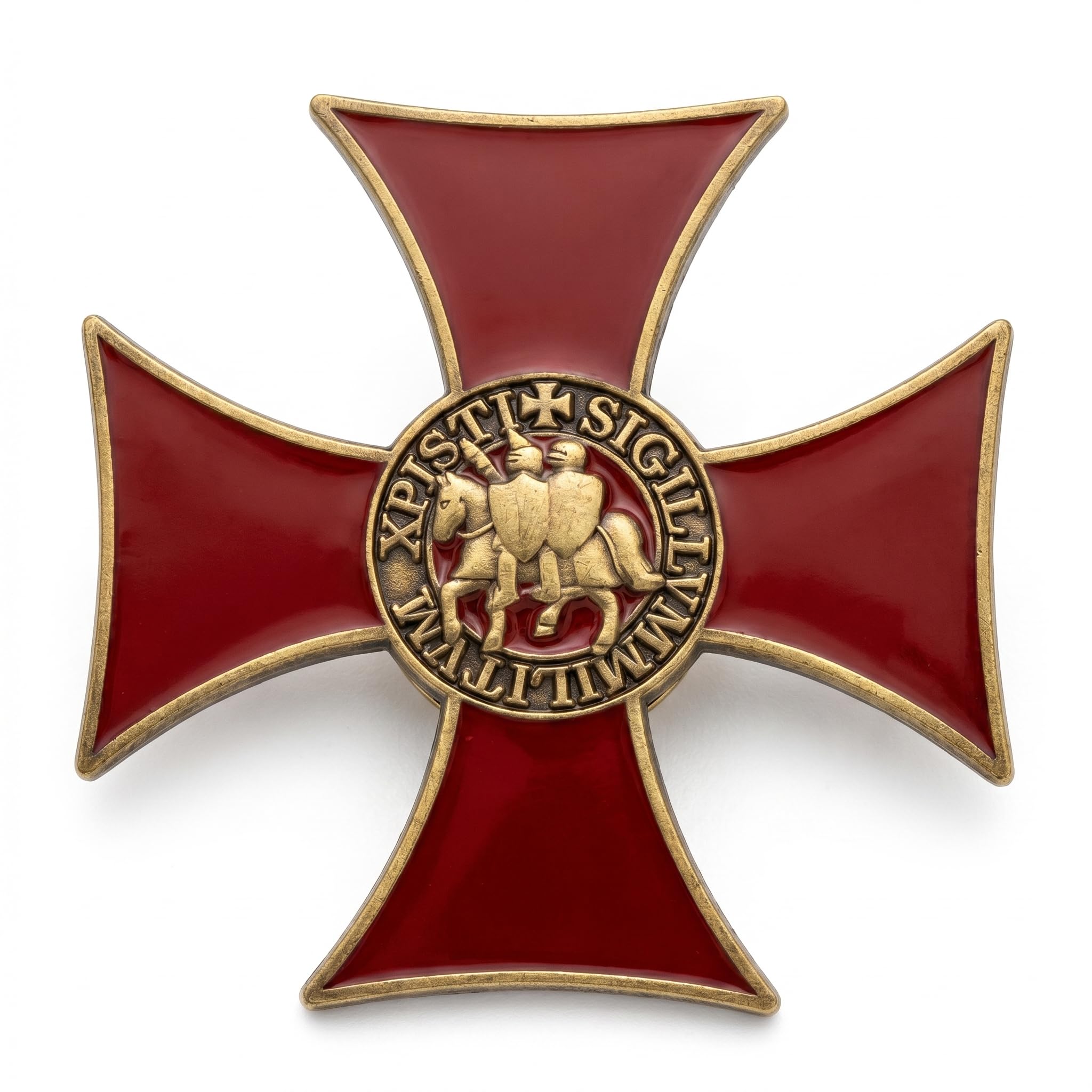 FREECROWS Medieval Templar Heritage Sculpture – Professional Knight Crusader Relief – Museum-Grade Heraldic Achievement – Crimson & Bronze-Toned Gallery Exhibit Artifact