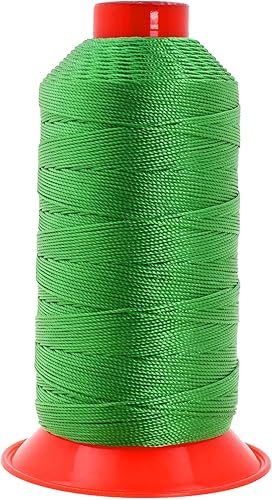 Miniatura 489 de Mandala Crafts Hilos de coser resistentes de nailon consolidado, hilo para tejer jeans de cuero, hilos de tapicería marina al aire libre, Beige