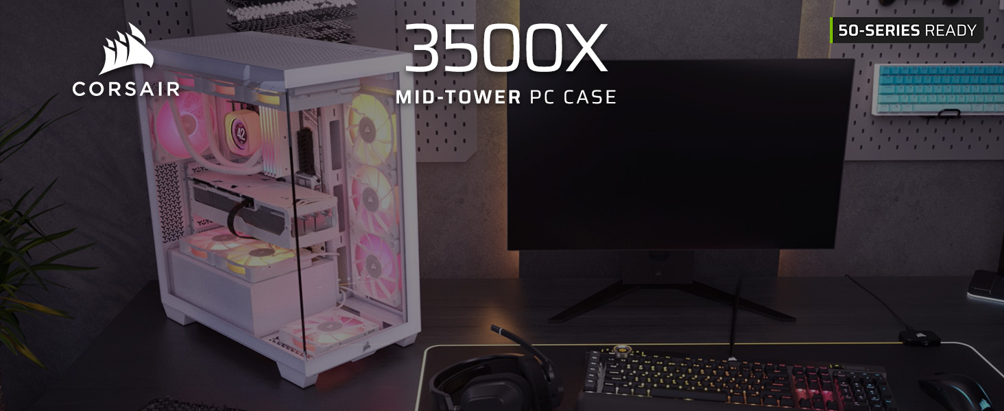 Amazon.com: CORSAIR 3500X Mid-Tower ATX PC Case – Panoramic