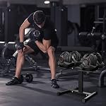 2025 NEW Adjustable Dumbbell Stand, 200 lb Capacity, Dumbbell Rack with Adjustable Belt, Heavy Duty Column Dumbbell Stand, Easy Storage & Safety for Home Gym, Dumbbell Rack Stand Only