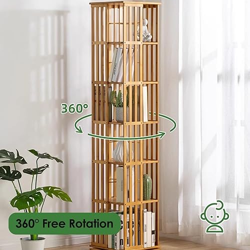 Miniatura 5 de MObyat Organizador de estantería vertical cuadrado, estrecho y compacto para el aula, estante de lectura de 5 niveles, para sala de estar y sala