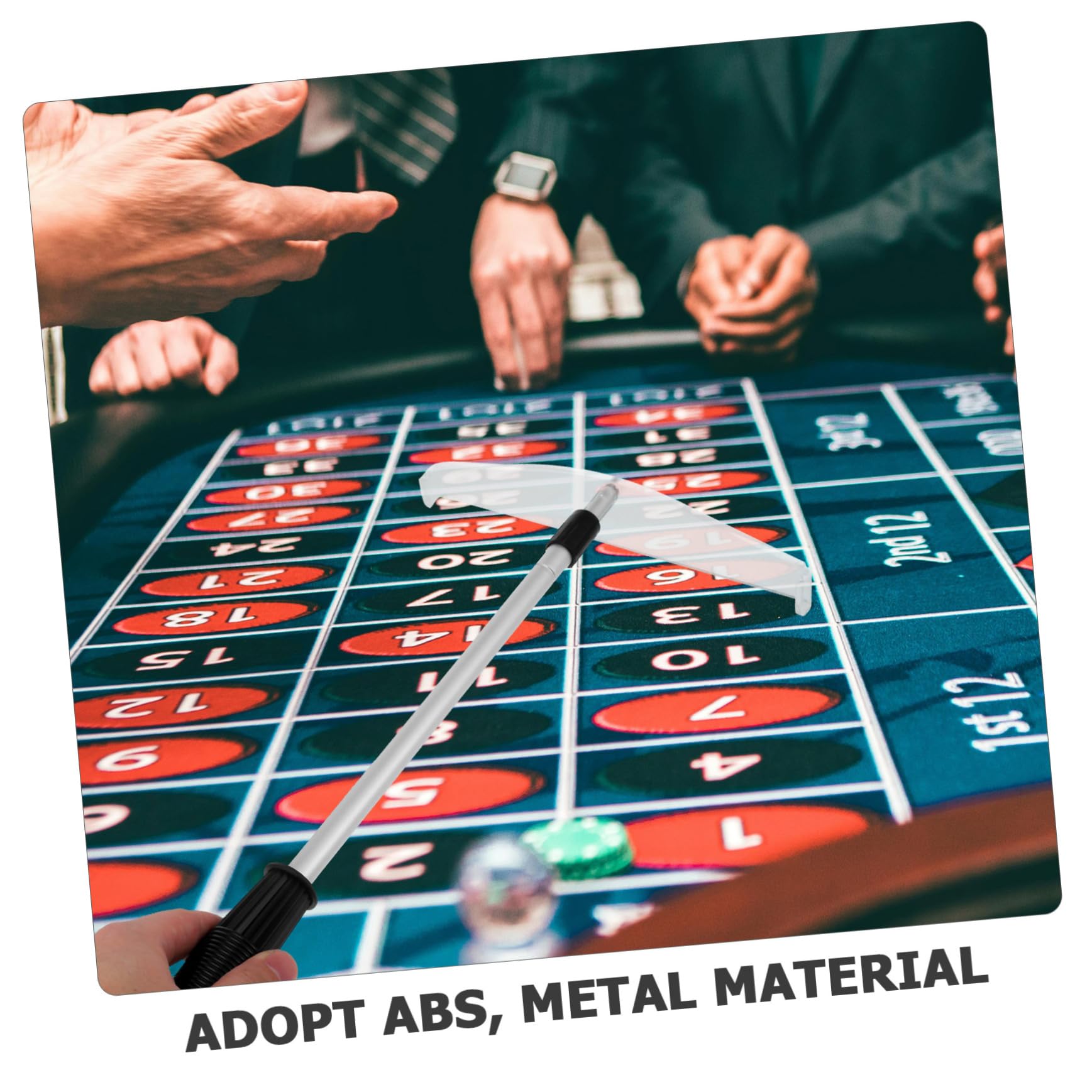 VICASKY Telescopic Poker Chips Collector Rake Design for Efficient Game Chip Collecting for Poker Parties and Board Games