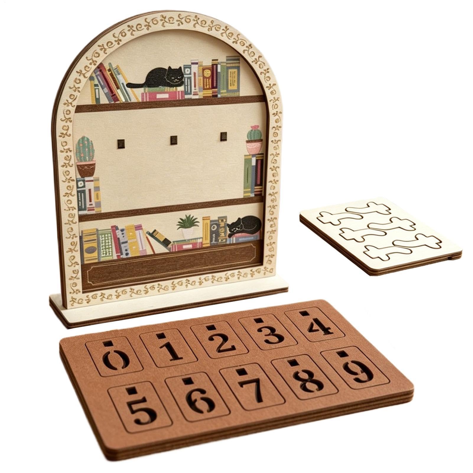 Contador de libros y letrero decorativo rústico para regalar a lectores ávidos