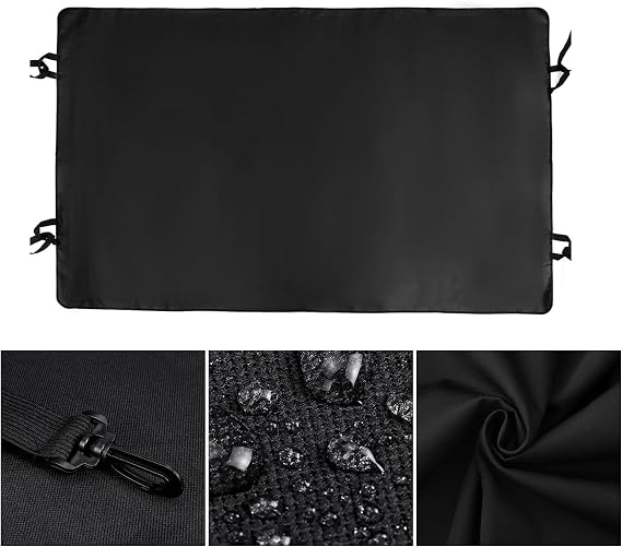 Rear Barn Door Awning Cover, 210D Heavy Duty Oxford Fabric Large Size Waterproof Sun Shade Cover Fit for VW T4 T5 T6 Transporter