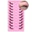 Half Lashes Natural Look Wispy Cat Eye Cluster Lashes 14 mm Clear Band Accent Short False Eyelashes that Look Like Extensions 10 Pairs by FANXITON