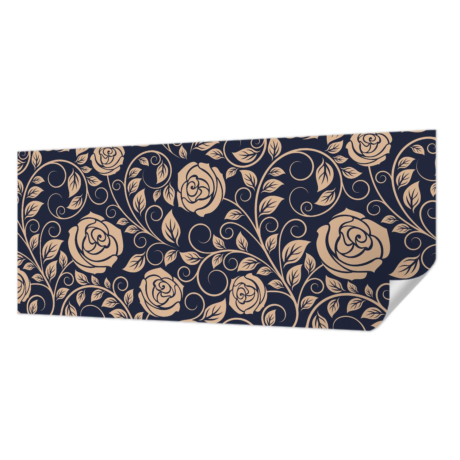 Papier peint autocollant haute qualité panoramique fleurs de luxe