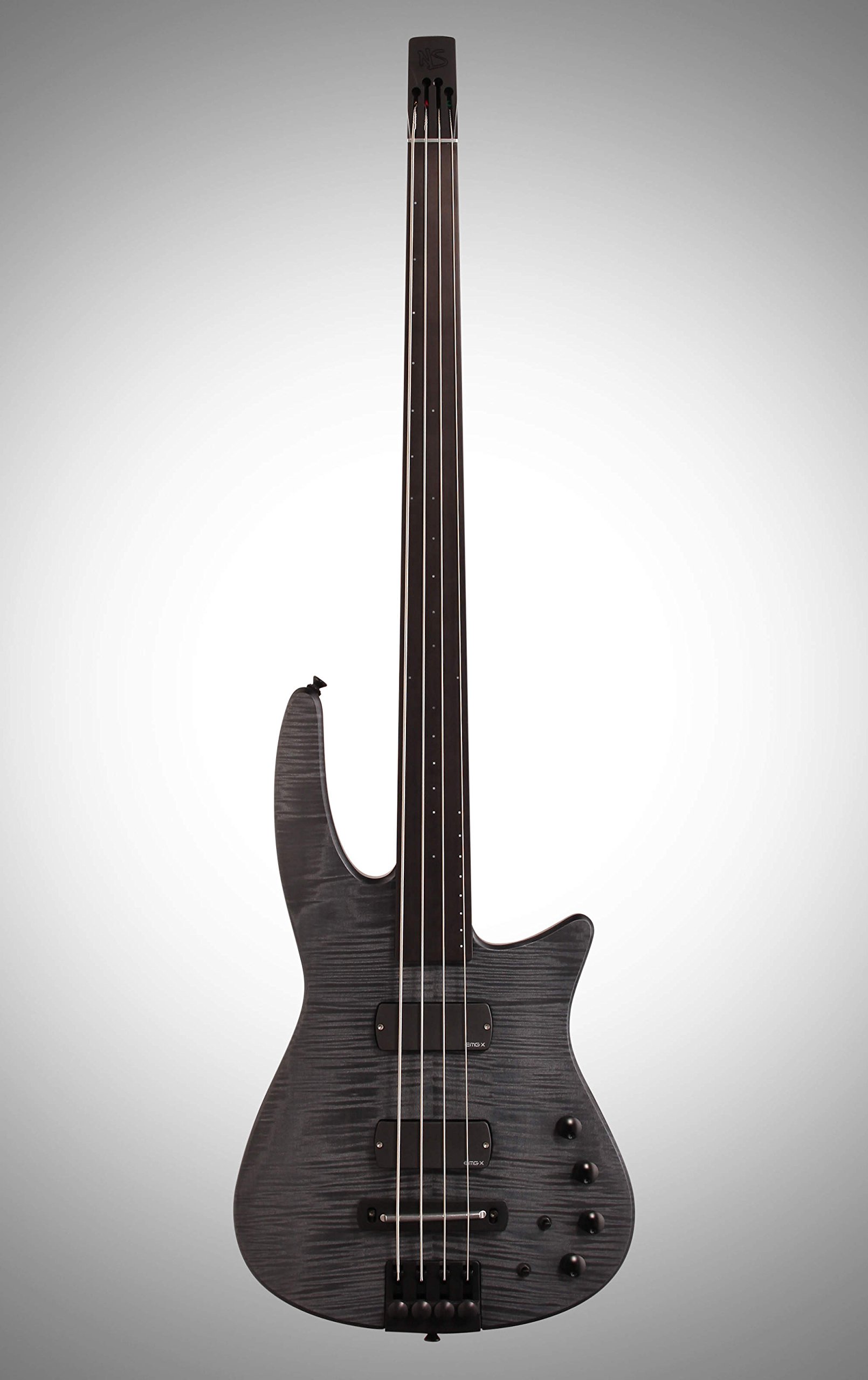 NS Design 4 String Bass Guitar, Right Handed, Charcoal Satin (CR4BGCHSFL)