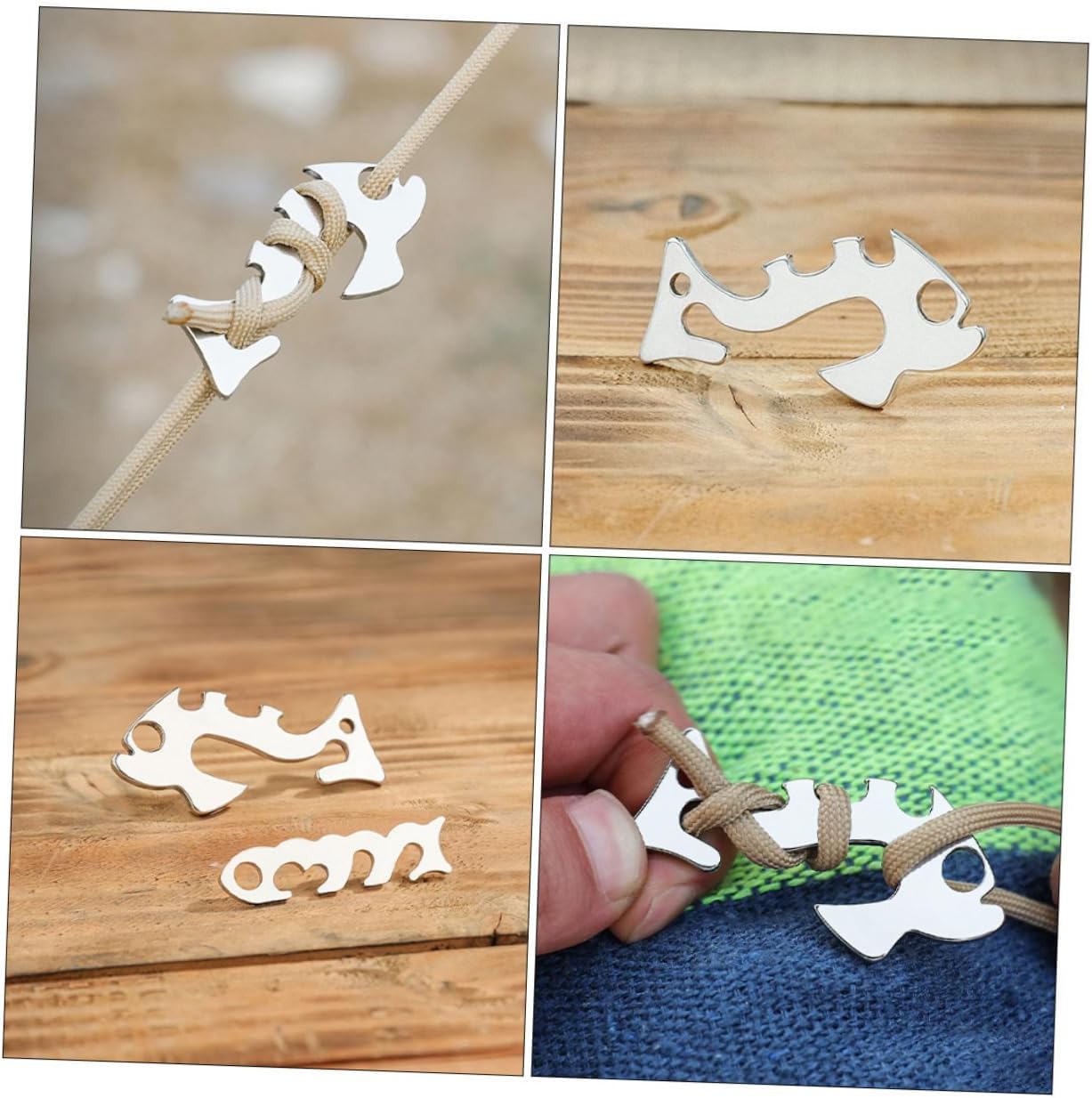 3pcs Rope Tightener Hanging Stainless Steel Rope for Tent Anchors Outdoor Wire Tensioner Portable Fastener