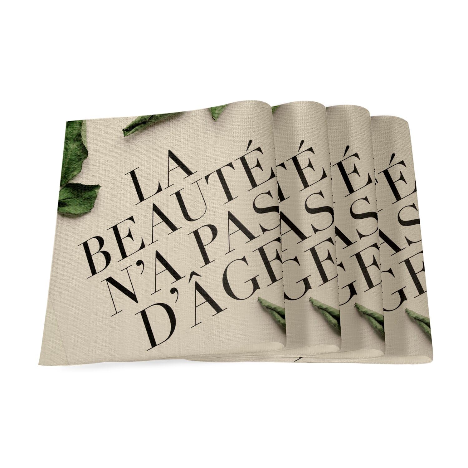 Sets de table en lin de grand format 40x28.5 cm pour une table élégante et durable