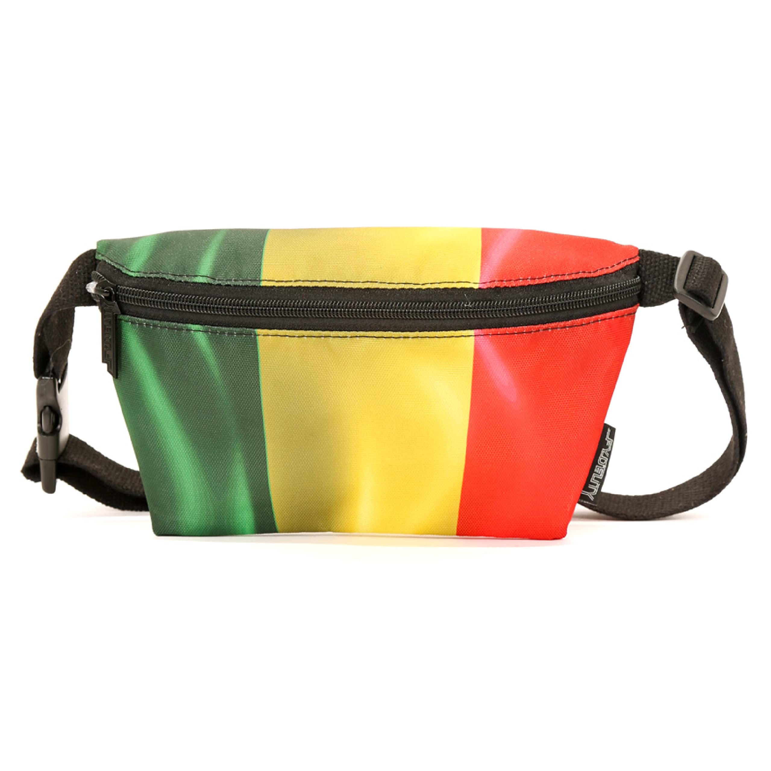 Fydelity Flag Rasta Fanny Pack – Crossbody Bags for Women & Men – Cute, and Perfect for Festivals and Travel Bag – Stylish 80s/90s Retro Waist Bum Bag