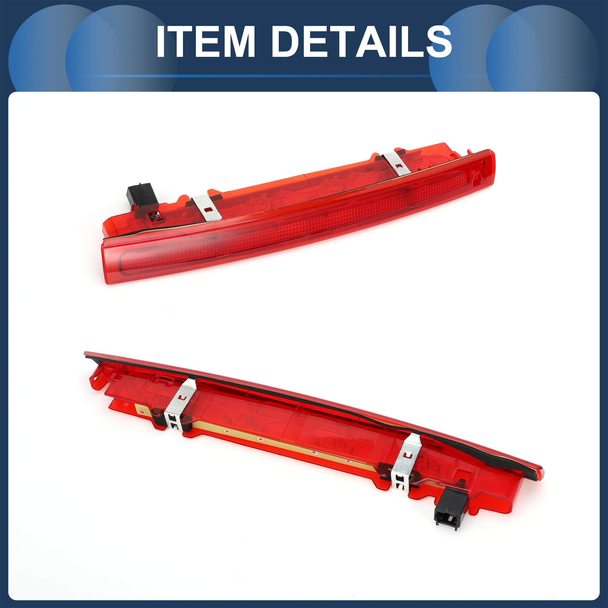 Tercera Luz De Freno Led Para Renault Megane Mk2 2002-2009 1Pc | Rojo, Plástico Abs, Ip67, 32.5X3.5Cm, 12V, 2 Pines, Oe 8200073239, Para Scenic Ii 2003-2009, Para Grand Scenic 2004-2009
