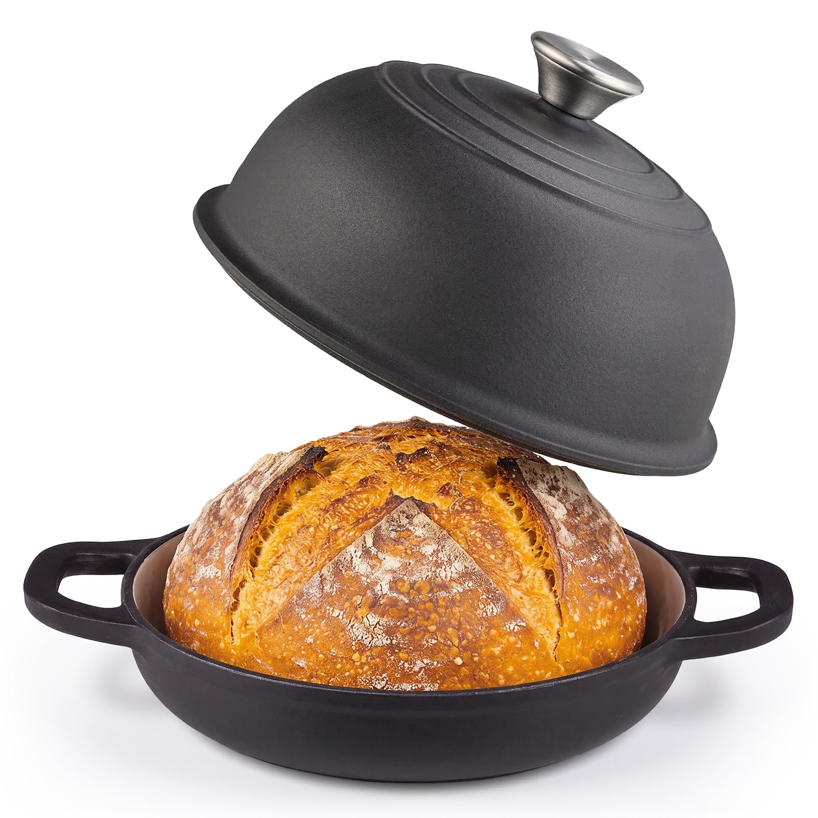 Warmiehomy Pentola olandese in ghisa smaltata, 4,4 l