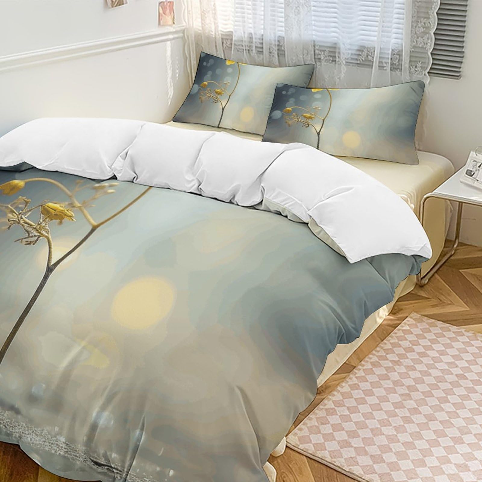 Housse de couette toutes saisons pour décoration de chambre ambiance printanière