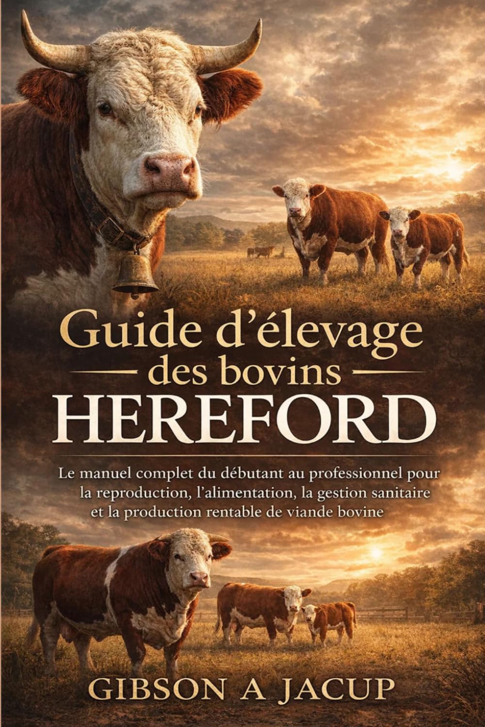 Guide d'élevage des bovins Hereford: Le manuel complet du débutant au professionnel pour la reproduction, l'alimentation, la gestion sanitaire et la production rentable de viande bovine